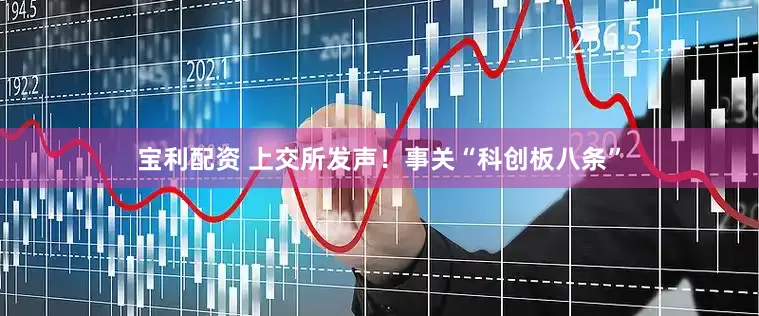 宝利配资 上交所发声！事关“科创板八条”